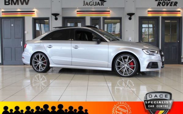 Used 2017 SILVER AUDI S3 Saloon 2.0 S3 TFSI QUATTRO BLACK EDITION 4d AUTO 306 BHP (reg. 2017-09-28) for sale in Hazel Grove