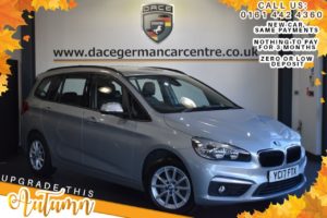 Used 2017 SILVER BMW 2 Series GRAN TOURER MPV 2.0 218D SE 5DR AUTO 148 BHP (reg. 2017-04-27) for sale in Bolton