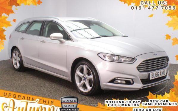 Used 2017 SILVER FORD MONDEO Estate 2.0 TITANIUM TDCI 5d AUTO 177 BHP (reg. 2017-01-16) for sale in Stockport