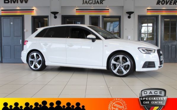 Used 2017 WHITE AUDI A3 Hatchback 1.4 TFSI S LINE 5d 148 BHP (reg. 2017-01-31) for sale in Hazel Grove