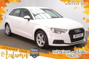 Used 2017 WHITE AUDI A3 Hatchback 1.5 TFSI SE 5d 148 BHP (reg. 2017-07-18) for sale in Stockport