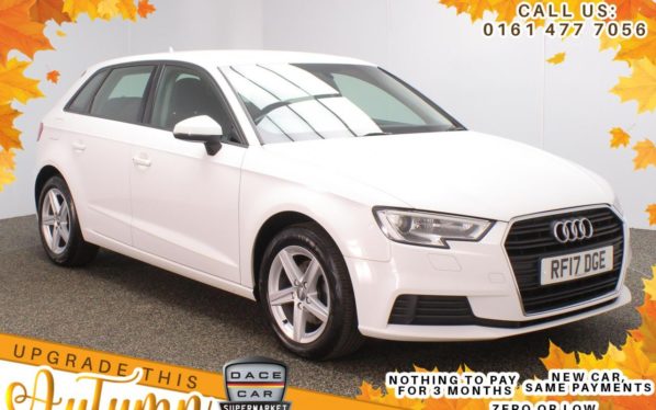 Used 2017 WHITE AUDI A3 Hatchback 1.5 TFSI SE 5d 148 BHP (reg. 2017-07-18) for sale in Stockport