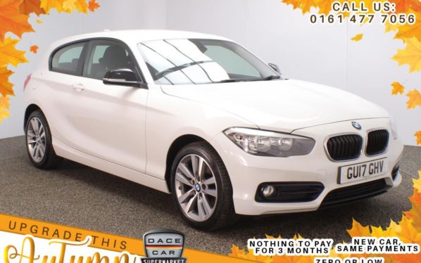Used 2017 WHITE BMW 1 SERIES Hatchback 1.5 118I SPORT 3d 134 BHP (reg. 2017-03-29) for sale in Stockport