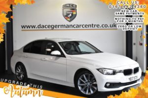 Used 2017 WHITE BMW 3 SERIES Saloon 2.0 320D SE 4d AUTO 188 BHP (reg. 2017-04-27) for sale in Bolton