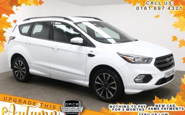 Used 2017 WHITE FORD KUGA Hatchback 1.5 ST-LINE TDCI 5d 118 BHP (reg. 2017-01-27) for sale in Manchester