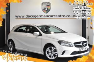 Used 2017 WHITE MERCEDES-BENZ A-CLASS Hatchback 1.6 A 160 SPORT EXECUTIVE 5DR 102 BHP (reg. 2017-11-28) for sale in Bolton