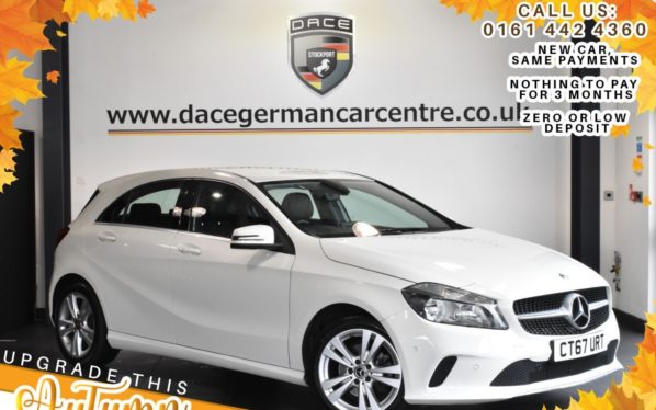 Used 2017 WHITE MERCEDES-BENZ A-CLASS Hatchback 1.6 A 160 SPORT EXECUTIVE 5DR 102 BHP (reg. 2017-11-28) for sale in Bolton