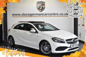 Used 2017 WHITE MERCEDES-BENZ A-CLASS Hatchback 2.1 A 200 D AMG LINE PREMIUM PLUS 5DR AUTO 134 BHP (reg. 2017-04-25) for sale in Bolton