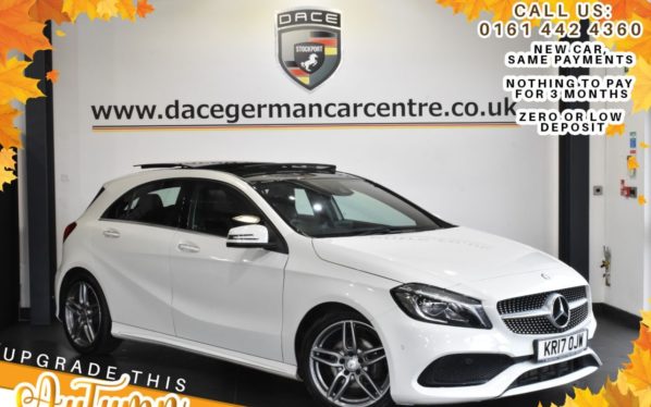 Used 2017 WHITE MERCEDES-BENZ A-CLASS Hatchback 2.1 A 200 D AMG LINE PREMIUM PLUS 5DR AUTO 134 BHP (reg. 2017-04-25) for sale in Bolton