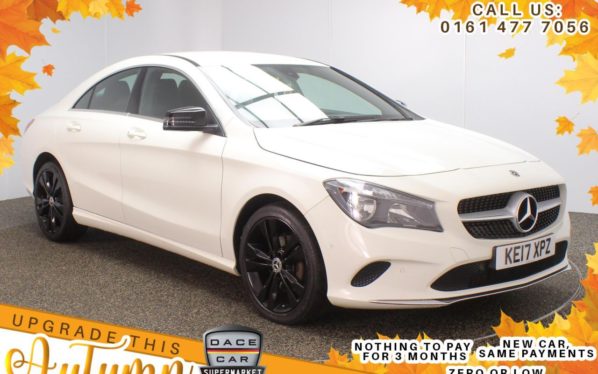 Used 2017 WHITE MERCEDES-BENZ CLA Coupe 1.6 CLA 180 SPORT 4d AUTO 121 BHP (reg. 2017-07-28) for sale in Stockport