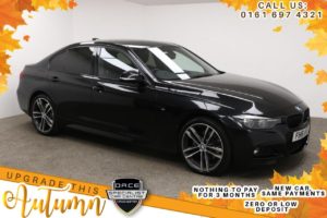 Used 2018 BLACK BMW 3 SERIES Saloon 2.0 320D XDRIVE M SPORT SHADOW EDITION 4DR AUTO 188 BHP (reg. 2018-06-26) for sale in Manchester