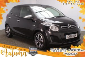 Used 2018 BLACK CITROEN C1 Convertible 1.2 PURETECH AIRSCAPE FLAIR 5d 82 BHP (reg. 2018-03-31) for sale in Stockport