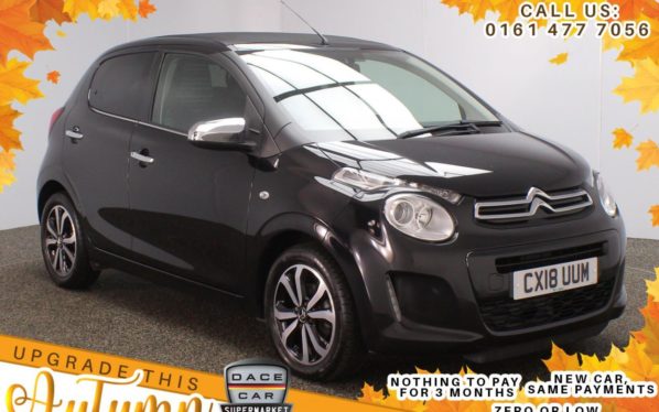 Used 2018 BLACK CITROEN C1 Convertible 1.2 PURETECH AIRSCAPE FLAIR 5d 82 BHP (reg. 2018-03-31) for sale in Stockport