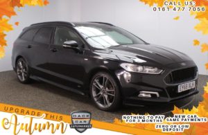 Used 2018 BLACK FORD MONDEO Estate 2.0 ST-LINE EDITION TDCI 5d AUTO 177 BHP (reg. 2018-09-01) for sale in Stockport
