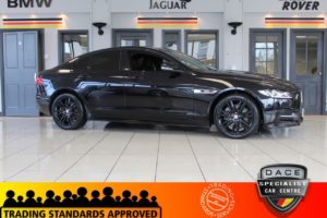Used 2018 BLACK JAGUAR XE Saloon 2.0 R-SPORT INGENIUM 4d AUTO 198 BHP (reg. 2018-02-05) for sale in Hazel Grove