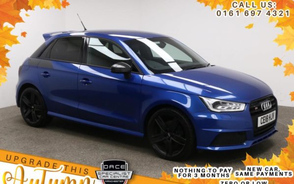 Used 2018 BLUE AUDI S1 Hatchback 2.0 S1 COMPETITION QUATTRO SPORTBACK 5d 228 BHP (reg. 2018-03-07) for sale in Manchester