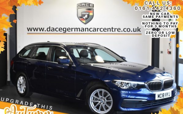 Used 2018 BLUE BMW 5 SERIES Estate 2.0 520D SE TOURING 5DR AUTO 188 BHP (reg. 2018-07-18) for sale in Bolton