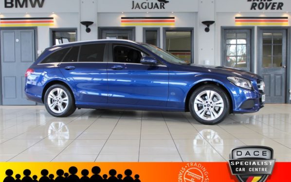 Used 2018 BLUE MERCEDES-BENZ C-CLASS Estate 2.0 C 200 SE EXECUTIVE 5d AUTO 184 BHP (reg. 2018-02-06) for sale in Hazel Grove