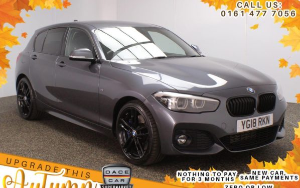Used 2018 GREY BMW 1 SERIES Hatchback 2.0 120D M SPORT SHADOW EDITION 5d AUTO 188 BHP (reg. 2018-03-01) for sale in Stockport