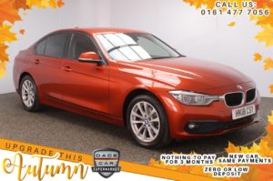 Used 2018 ORANGE BMW 3 SERIES Saloon 2.0 320D XDRIVE SE 4DR 1 OWNER AUTO 188 BHP FREE 1 YEAR WARRANTY (reg. 2018-05-18) for sale in Stockport