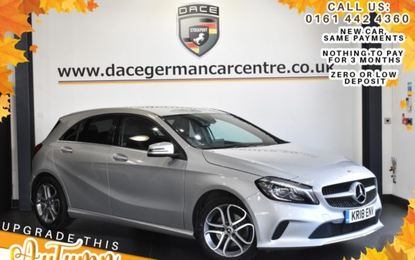 Used 2018 SILVER MERCEDES-BENZ A-CLASS Hatchback 1.6 A 180 SPORT EDITION 5DR AUTO 121 BHP (reg. 2018-03-29) for sale in Bolton