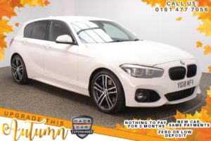 Used 2018 WHITE BMW 1 SERIES Hatchback 1.5 118I M SPORT SHADOW EDITION 5d AUTO 134 BHP (reg. 2018-03-01) for sale in Stockport