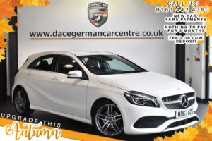Used 2018 WHITE MERCEDES-BENZ A-CLASS Hatchback 1.6 A 180 AMG LINE PREMIUM 5DR 121 BHP (reg. 2018-01-31) for sale in Bolton