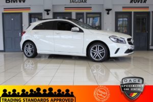 Used 2018 WHITE MERCEDES-BENZ A-CLASS Hatchback 2.1 A 200 D SPORT EDITION PLUS 5d AUTO 134 BHP (reg. 2018-05-25) for sale in Hazel Grove