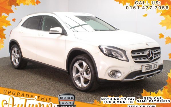 Used 2018 WHITE MERCEDES-BENZ GLA-CLASS SUV 2.1 GLA 200 D SPORT PREMIUM 5d 134 BHP (reg. 2018-03-15) for sale in Stockport