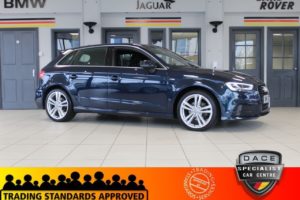 Used 2019 BLUE AUDI A3 Hatchback 1.5 SPORTBACK TFSI S LINE 5d AUTO 148 BHP (reg. 2019-01-26) for sale in Hazel Grove