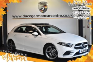 Used 2019 WHITE MERCEDES-BENZ A-CLASS Hatchback 1.3 A 180 AMG LINE PREMIUM PLUS 5DR 135 BHP (reg. 2019-06-24) for sale in Bolton