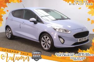 Used 2021 BLUE FORD FIESTA Hatchback 1.0 TREND 5DR 1 OWNER 124 BHP (reg. 2021-03-02) for sale in Stockport