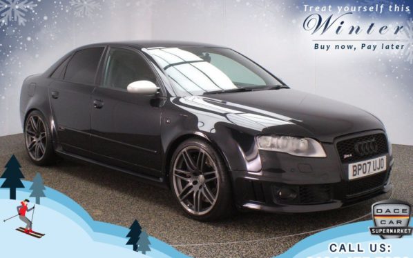 Used 2007 BLACK AUDI RS4 Saloon 4.2 RS4 QUATTRO 4d 420 BHP (reg. 2007-08-01) for sale in Oldham
