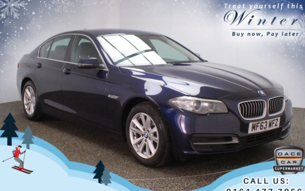 Used 2013 BLUE BMW 5 SERIES Saloon 2.0 520D SE 4d 181 BHP (reg. 2013-09-26) for sale in Oldham