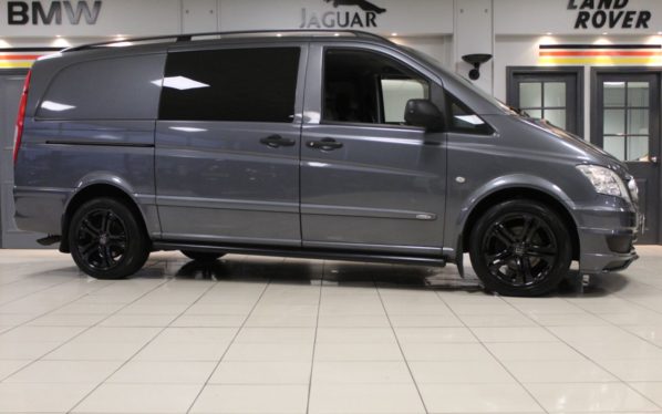 Used 2013 GREY MERCEDES-BENZ VITO PANEL VAN 3.0 122 CDI DUALINER 0d 224 BHP (reg. 2013-09-18) for sale in Bredbury