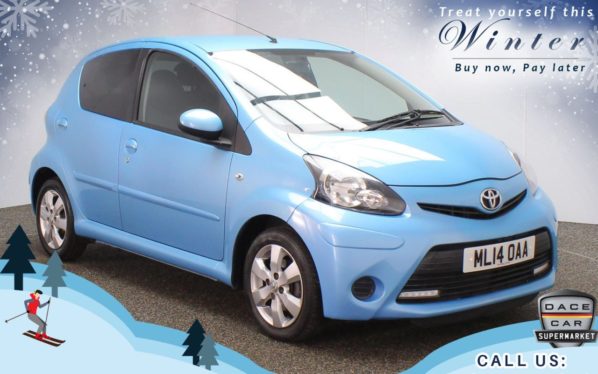 Used 2014 BLUE TOYOTA AYGO Hatchback 1.0 VVT-I MOVE WITH STYLE 5d 68 BHP (reg. 2014-05-29) for sale in Oldham