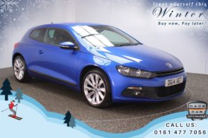 Used 2014 BLUE VOLKSWAGEN SCIROCCO Coupe 2.0 GT TDI BLUEMOTION TECHNOLOGY 2d 140 BHP (reg. 2014-05-01) for sale in Oldham