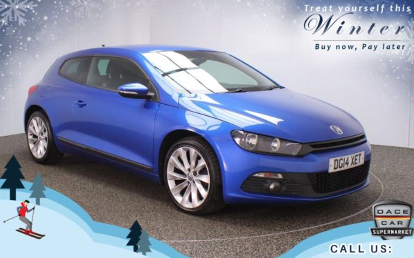 Used 2014 BLUE VOLKSWAGEN SCIROCCO Coupe 2.0 GT TDI BLUEMOTION TECHNOLOGY 2d 140 BHP (reg. 2014-05-01) for sale in Oldham