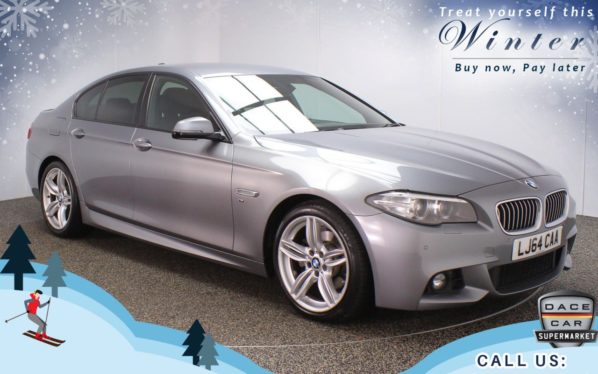 Used 2014 GREY BMW 5 SERIES Saloon 2.0 520D M SPORT 4d AUTO 181 BHP (reg. 2014-09-01) for sale in Oldham