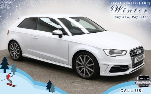 Used 2014 WHITE AUDI S3 Hatchback 2.0 S3 QUATTRO 3d AUTO 296 BHP (reg. 2014-10-31) for sale in Bury