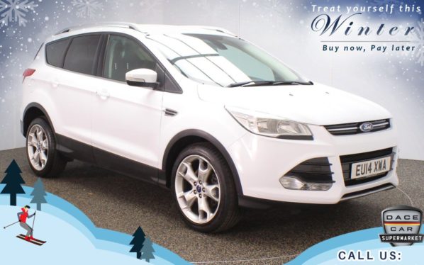 Used 2014 WHITE FORD KUGA Hatchback 2.0 TITANIUM TDCI 2WD 5d 138 BHP (reg. 2014-03-07) for sale in Oldham