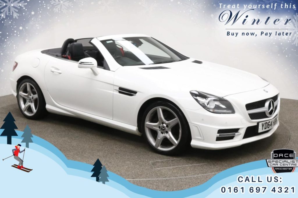 Used 2014 WHITE MERCEDES-BENZ SLK Convertible 2.1 SLK250 CDI BLUEEFFICIENCY AMG SPORT 2d AUTO 204 BHP (reg. 2014-11-28) for sale in Bury