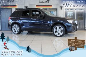 Used 2015 BLACK BMW X3 Estate 3.0 XDRIVE30D M SPORT 5d AUTO 255 BHP (reg. 2015-03-01) for sale in Bredbury