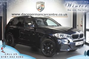 Used 2015 BLACK BMW X5 4x4 2.0 XDRIVE25D M SPORT 5DR AUTO 215 BHP (reg. 2015-03-16) for sale in Worsley
