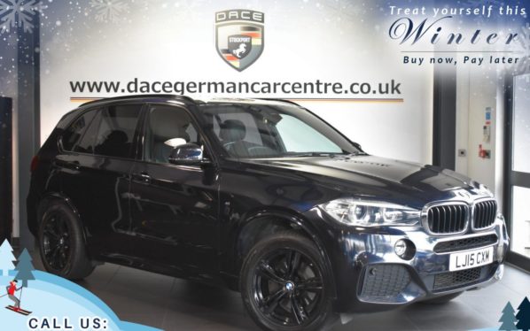 Used 2015 BLACK BMW X5 4x4 2.0 XDRIVE25D M SPORT 5DR AUTO 215 BHP (reg. 2015-03-16) for sale in Worsley