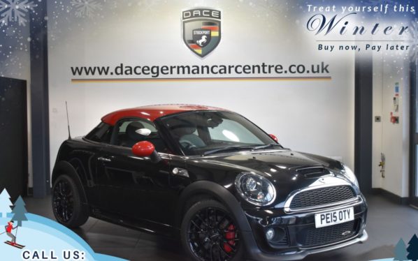 Used 2015 BLACK MINI COUPE Coupe 1.6 JOHN COOPER WORKS 2DR 208 BHP [CHILI PACK  and  MEDIA PACK] (reg. 2015-03-26) for sale in Worsley