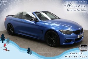 Used 2015 BLUE BMW 4 SERIES Convertible 2.0 420D M SPORT 2d AUTO 181 BHP (reg. 2015-05-29) for sale in Bury