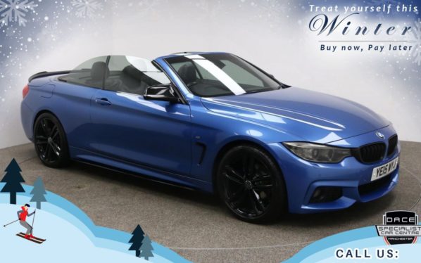 Used 2015 BLUE BMW 4 SERIES Convertible 2.0 420D M SPORT 2d AUTO 181 BHP (reg. 2015-05-29) for sale in Bury