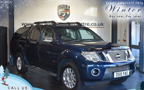Used 2015 BLUE NISSAN NAVARA PICK UP 3.0 OUTLAW DCI 4X4 SHR DCB 4DR AUTO 228 BHP (reg. 2015-05-28) for sale in Worsley