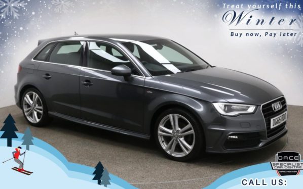 Used 2015 GREY AUDI A3 Hatchback 1.4 TFSI S LINE 5d 148 BHP (reg. 2015-09-04) for sale in Bury